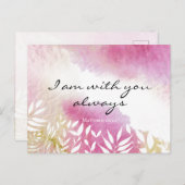 マタイ28:20わたしは常にあなた方と共にいる ポストカード (正面/裏面)