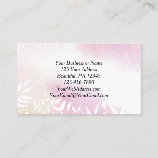 マタイ28:20わたしは常にあなた方と共にいる 名刺 (裏面)