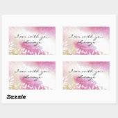 マタイ28:20わたしは常にあなた方と共にいる 長方形シール (シート)