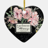 マタイ28:20わたしは常にクリスマスにあなた方と共にいる セラミックオーナメント (正面)