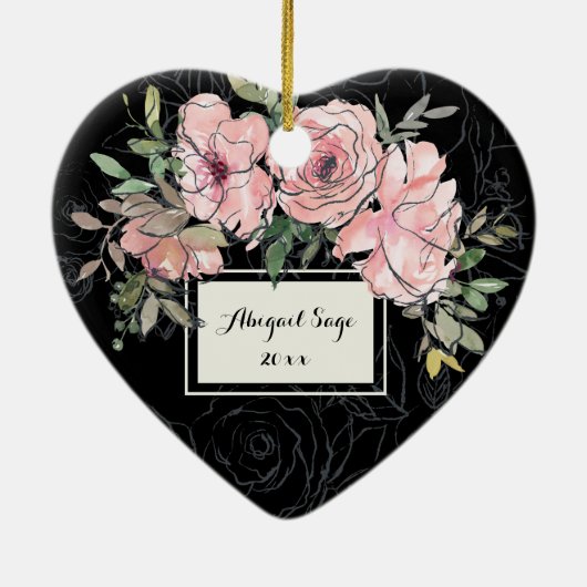 マタイ28:20わたしは常にクリスマスにあなた方と共にいる セラミックオーナメント (裏面)