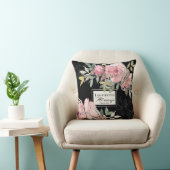 マタイ28:20わたしは常にピンクのフローラ クッション (椅子)