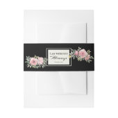 マタイ28:20わたしは常にピンクのフローラ 招待状ベリーバンド (正面例)