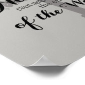 マタイ28:20灰色キリスト教聖書聖句ポスター ポスター (角)