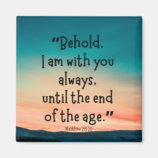 マタイ28:20磁石 マグネット (正面)