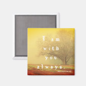 マタイ28:20聖書の節 マグネット (正面/裏面)