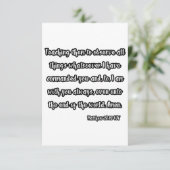 マタイ28:20聖書の聖句グリーティングカード カード (スタンド正面)