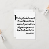 マタイ28:20聖書の聖句グリーティングカード カード (正面/裏面インサイチュ)