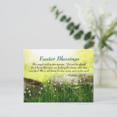 マタイ28:5-6彼はここにいない彼は復活した、復活祭 シーズンポストカード (スタンド正面)