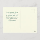 マタイ28:5-6彼はここにいない彼は復活した、復活祭 シーズンポストカード (裏面)