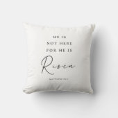 マタイ28:6彼は復活し、キリスト教の復活祭 クッション (正面)