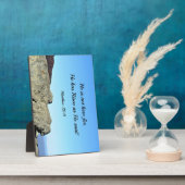 マタイ28:6彼は来ない、彼は立ち上がったからである フォトプラーク (側面)