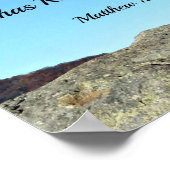 マタイ28:6彼は来ない、彼は立ち上がったからである ポスター (角)