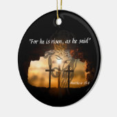 マタイ28:6 セラミックオーナメント (左)