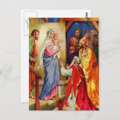 マタイ2:1-12賢人イエスのはがきに行く ポストカード (正面/裏面)