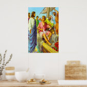 マタイ4:18-22イエスは漁師を呼び後を追よ ポスター (キッチン)