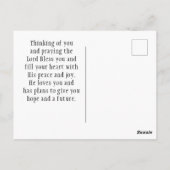 マタイ4:19わたしは人々のバイブルの漁師を作る ポストカード (裏面)