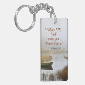 マタイ4:19わたしは人々の漁師を造る キーホルダー (正面左)