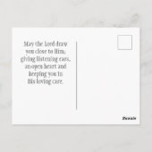 マタイ4:19イエスは私に聖書後を追の聖句を言われた ポストカード (裏面)