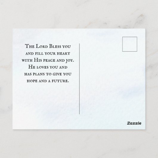 マタイ4:19イエスは言った，「来後を追私」，聖書 ポストカード (裏面)