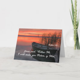 マタイ4:19人の漁師キリスト教の聖書聖句 カード