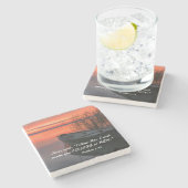 マタイ4:19人の漁師キリスト教の聖書聖句 ストーンコースター (横)