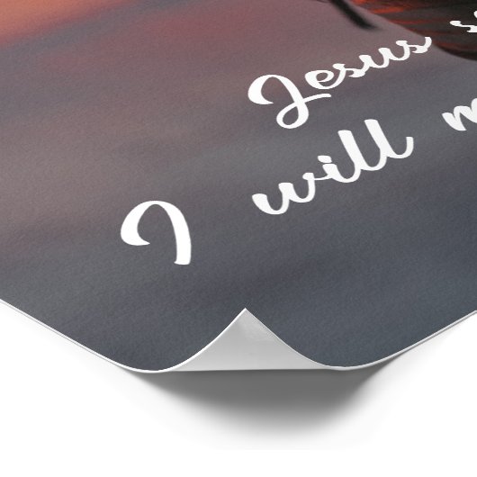 マタイ4:19人の漁師キリスト教の聖書聖句 ポスター (角)