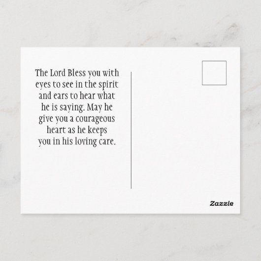 マタイ4:19人の漁師キリスト教の聖書聖句 ポストカード (裏面)