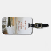 マタイ4:19聖書の人々の聖句の釣りカスタム人 ラゲッジタグ (正面横)