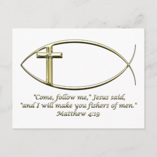 マタイ4:19 ポストカード (正面)