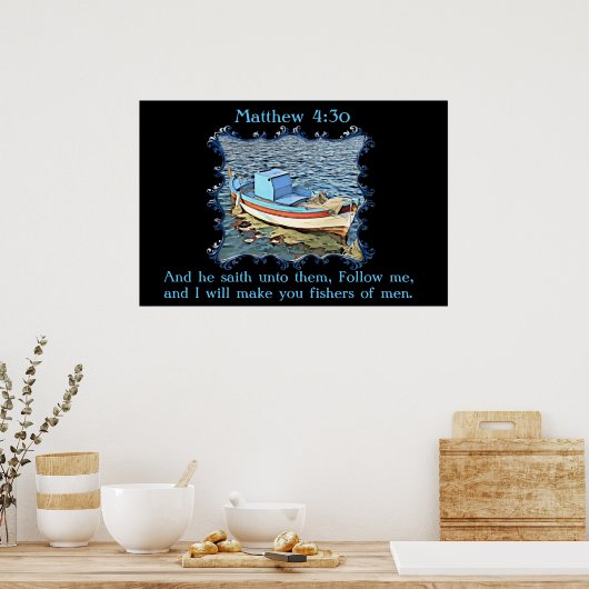 マタイ4:30 ポスター (キッチン)