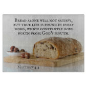 マタイ4:4人はパンだけで生きることはできない カッティングボード (正面)