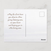 マタイ4:4人はパンだけで生きることはできない ポストカード (裏面)