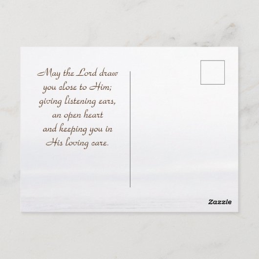 マタイ4:4人はパンだけで生きることはできない ポストカード (裏面)