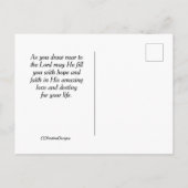 マタイ4:4人はパンだけで生きることはできない ポストカード (裏面)