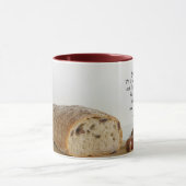 マタイ4:4人はパンだけで生きることはできない マグカップ (中央)