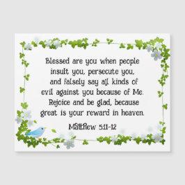 マタイ5:11-12あなた賛美磁気カード