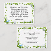 マタイ5:11-12賛美は、あなた方の聖書 名刺 (正面/裏面)