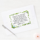 マタイ5:11-12賛美は、あなた方の聖書 長方形シール (封筒)