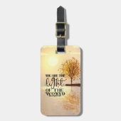 マタイ5:14あなたは世の光である ラゲッジタグ (正面縦)