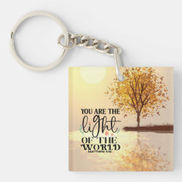 マタイ5:14あなたは世界聖書の光である キーホルダー