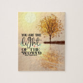 マタイ5:14あなたは世界聖書の光である ジグソーパズル (縦)