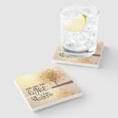 マタイ5:14あなたは世界聖書の光である ストーンコースター (横)