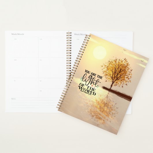 マタイ5:14あなたは世界聖書の光である プランナー手帳 (ディスプレー)