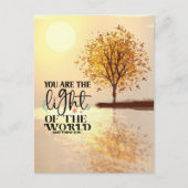 マタイ5:14あなたは世界聖書の光である ポストカード (正面)