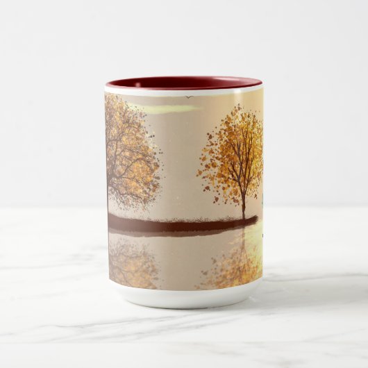 マタイ5:14あなたは世界聖書の光である マグカップ (中央)