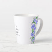 マタイ5:14光キリスト教のフローラ カフェラテマグ (右アングル)