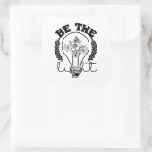 マタイ5:14光キリスト教の聖書の聖句になる スクエアシール (バッグ)