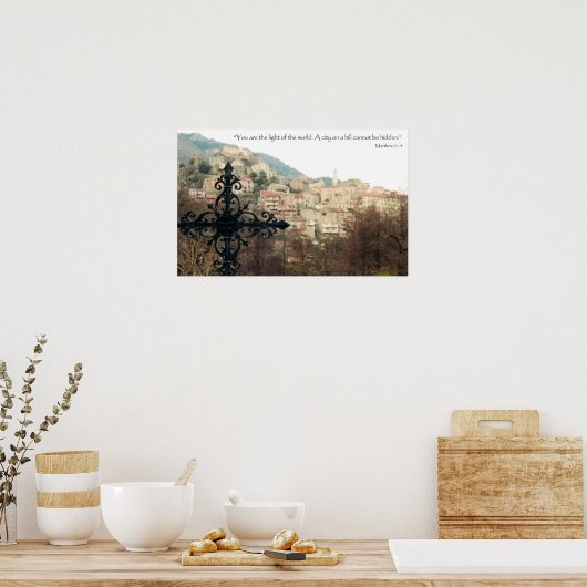 マタイ5:14 ポスター (キッチン)