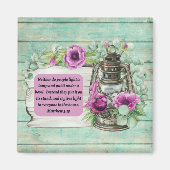 マタイ5:15ヴィンテージ灯油ランタン マグネット (正面)